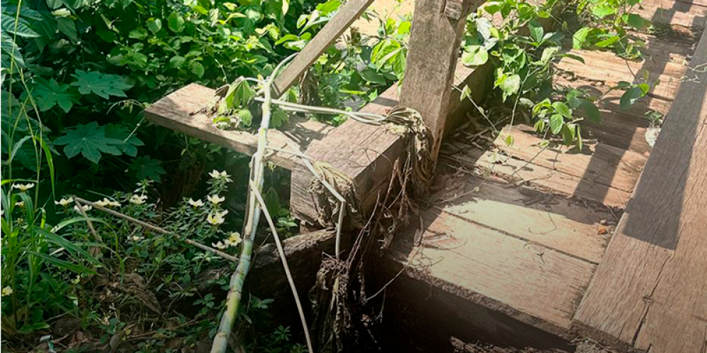 Vereador Welington Pereira solicita substituição de ponte de madeira no Jardim das Flores