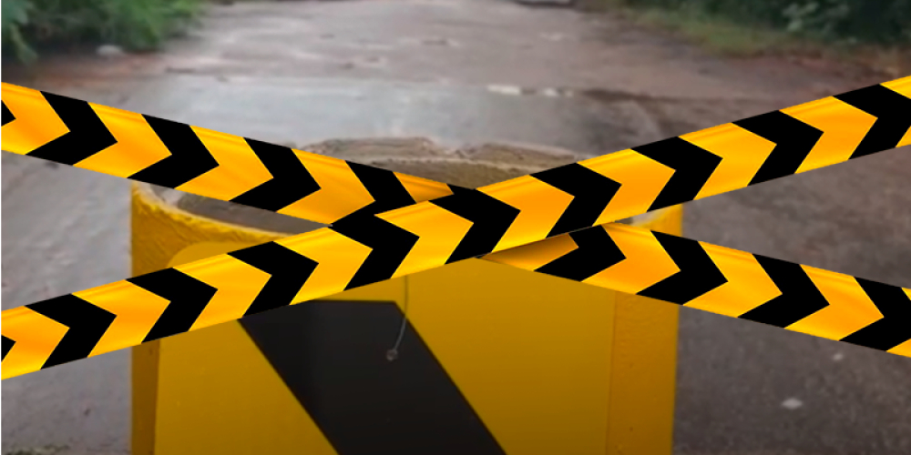 Ponte do Jardim das Flores é interditada e vereador solicita providências urgentes