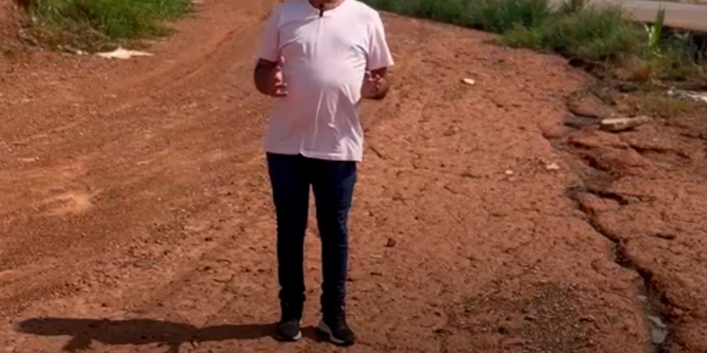 Vereador Welington Pereira reforça cobrança por obras no trevo do Jardim das Flores
