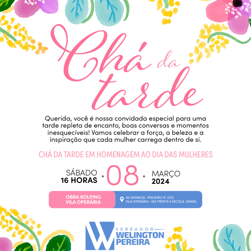 Chá  tarde especial para mulheres incríveis! 